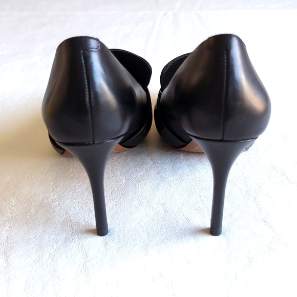 Banana Republic Black Madison 12 Hour Loafer Pumps 3.5 inch Heels Size 8.5 - Picture 4 of 10